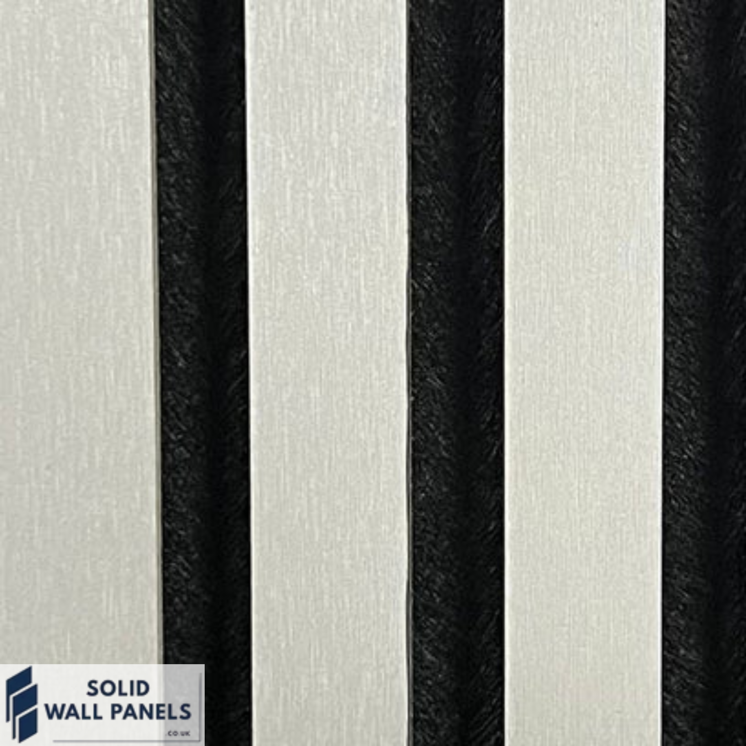 Metallic Light Grey Acoustic Wall Panel 240×60 cm | Solid Wall Panels