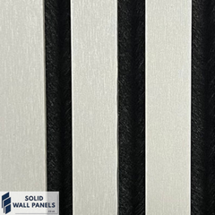 Metallic Light Grey Acoustic Wall Panel 240×60 cm | Solid Wall Panels