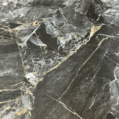 Miami Ceramic Dining Table – Black & Gold / Cream & Gold