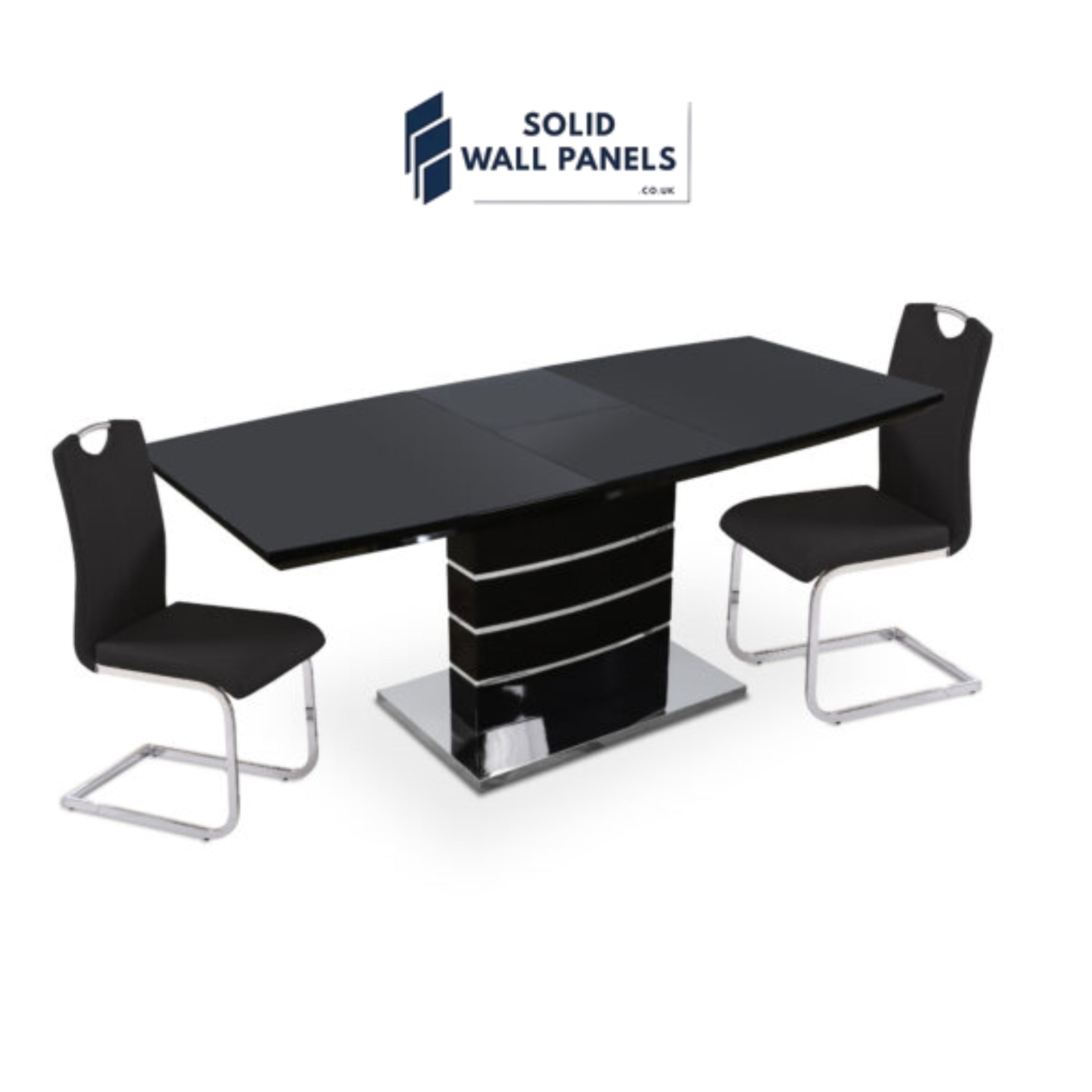 Milan Extending Dining Table – Black, Cappuccino, Grey & White (140–180cm)