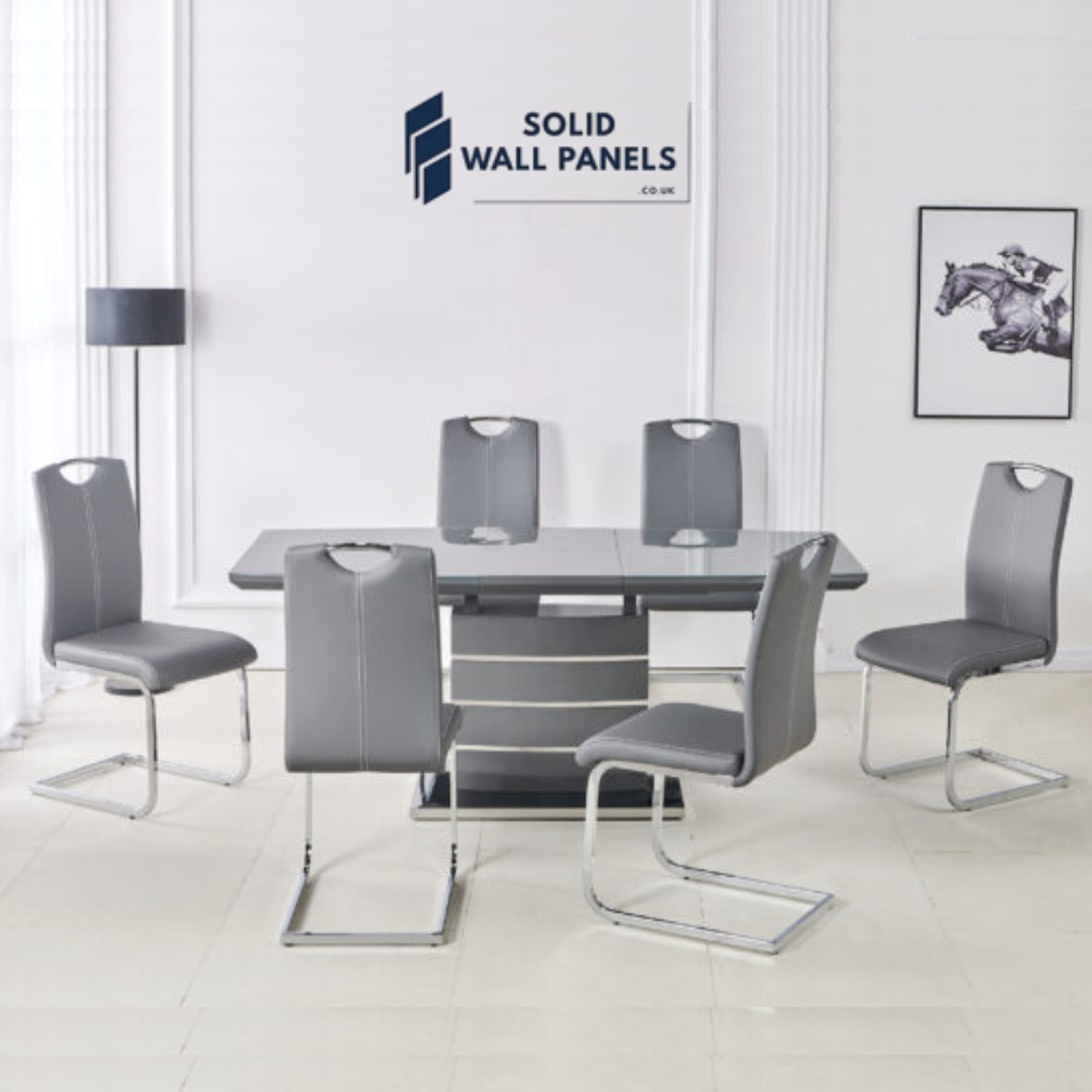 Milan Extending Dining Table Set with 6 Chairs - Fast UK Delivery