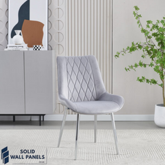 Modern Design Mortiz Velvet Dining Chair | 4 Colours Available