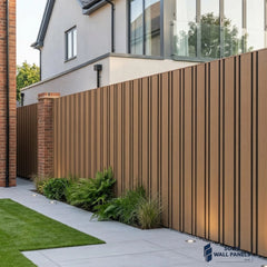 Multi-Width PVC Outdoor Wall Panels UK | Dark Oak 240cm x 30cm (8 Panels Per Pack)
