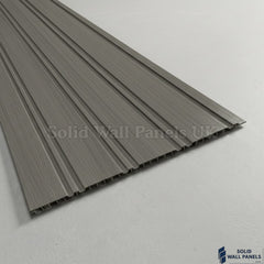 Multi Width PVC Outdoor Wall Panels UK | Dark Grey 240cm x 30cm (8 Panels Per Pack)