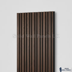 Multi Width Walnut Acoustic Wall Panels – 240cm | Sound Absorbing Wooden Slat Panelling