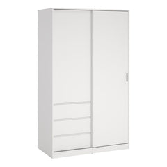 Naia White 2 Doors Wardrobe