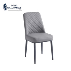 Oxford Ceramic Dining Table Set 1.2m – White, Grey & Black with 4 Chairs