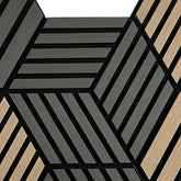 Dark Grey Cube PVC Hanging Wall Panel - Lightweight | Fast UK Delivery