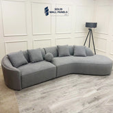 Pebble Boucle Fabric Premium Sofa – Modern Ergonomic Design | Luxury Comfort