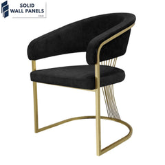 Premium Porado Leathaire Dining Chair Available in Silver & Gold Legs