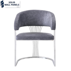 Premium Porado Leathaire Dining Chair Available in Silver & Gold Legs