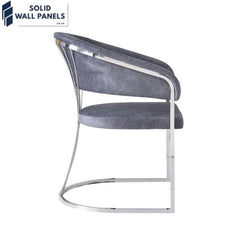 Premium Porado Leathaire Dining Chair Available in Silver & Gold Legs