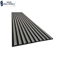 Premium Quartz Print Acoustic Wall Panel – Luxury 3D Gold Line Design