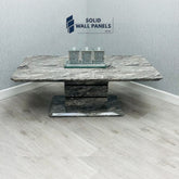 Roseberry Marble Effect Coffee Table – 120cm Modern Luxury