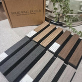 Sample Box – Real Wood Acoustic Slatted Wall Panels | 5 Colour Swatches