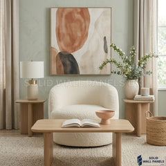 Siena Ivory Bouclé Tub Chair – 360° Swivel Accent Chair | Soft Curved Design