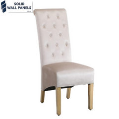 Sofia Gold Square Knocker High Back Dining Chair – Set of 2