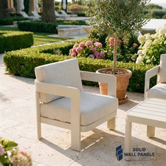 Sofia 5 Seater Aluminium Garden Lounge Set – Premium Outdoor Sofa Set with Coffee Table