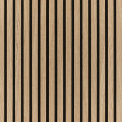 Square Acoustic Wood Wall Panels - Light Oak 60cm x 60cm (4 Pieces) | Fast UK Delivery