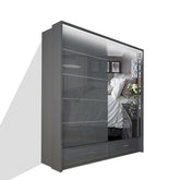 SYCYLIA 150cm Sliding Wardrobe with Mirror Door – Fast UK Delivery