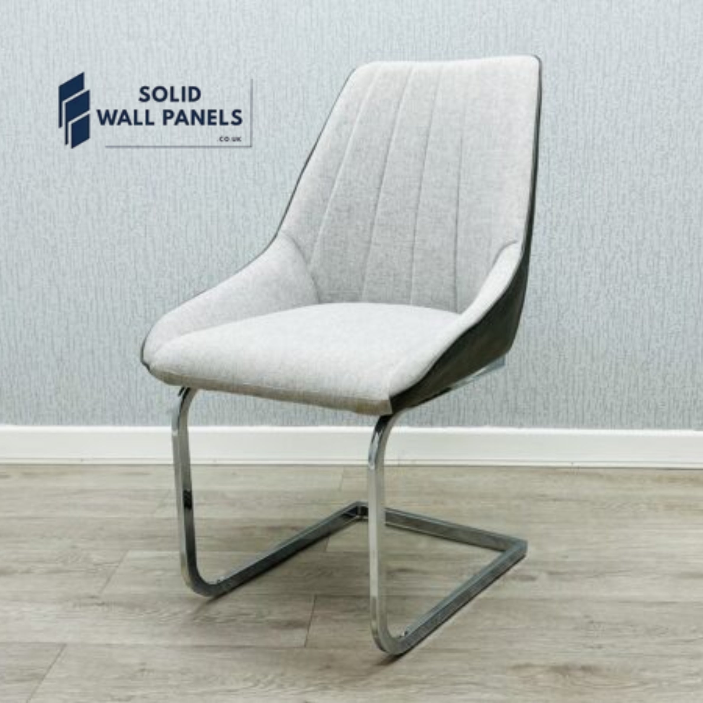 Tenerife Grey & Black Upholstery Dining Chair – Set of 2