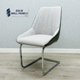 Tenerife Grey & Black Upholstery Dining Chair – Set of 2