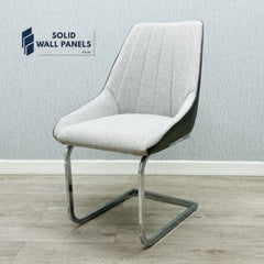 Tenerife Grey & Black Upholstery Dining Chair – Set of 2