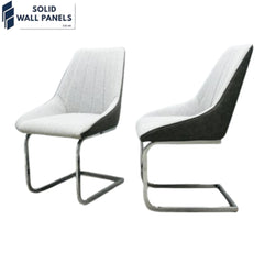 Tenerife Grey & Black Upholstery Dining Chair – Set of 2