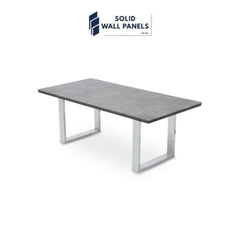 Tokyo Coffee Table – Grey Marble Top with Chrome Base