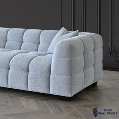 Tribeca Sofa Range – Pearl Boucle Fabric | Modern Chesterfield Design
