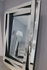 Vertigo Mirror – 120x80cm Geometric Mirror | Modern & Stylish | Solid Wall Panels