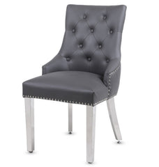 Valencia PU Leather Dining Chairs in Chrome Legs - Set of 2 | 5 Colours