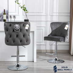Valentino Velvet Bar Stool – Premium Luxury Modern Design