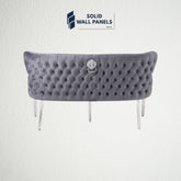 Valentino Velvet & Chrome Dining Bench – Premium Luxury Modern Seating