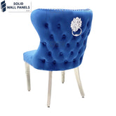 Valentino Lion Knocker Velvet Dining Chairs – Luxury Modern Design