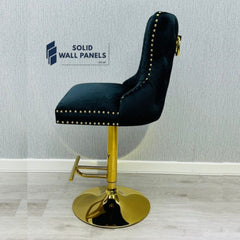 Premium Victoria Bar Stool Gold Lion Knocker – Luxury Modern Design
