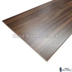 WPC Wood Effect Flat Wall Panel – Walnut 235 × 40 cm (Pack of 5) | Solid Wall Panels UK