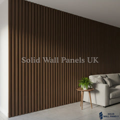 Walnut Seamless PVC Wall Panels – Modern Waterproof Wall Cladding | Solid Wall Panels UK