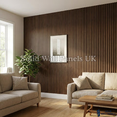 Walnut Wave Style WPC Wall Panels – Modern Wood Effect Wall Cladding | Solid Wall Panels UK