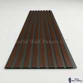 Walnut Wood Effect PVC Outdoor Wall Panels | 240cm x 30cm (8 Panels per pack)