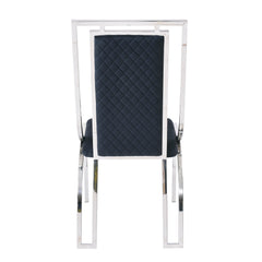 Vienna Velvet Dining Chairs Set of 2 | Gold & Silver Frame