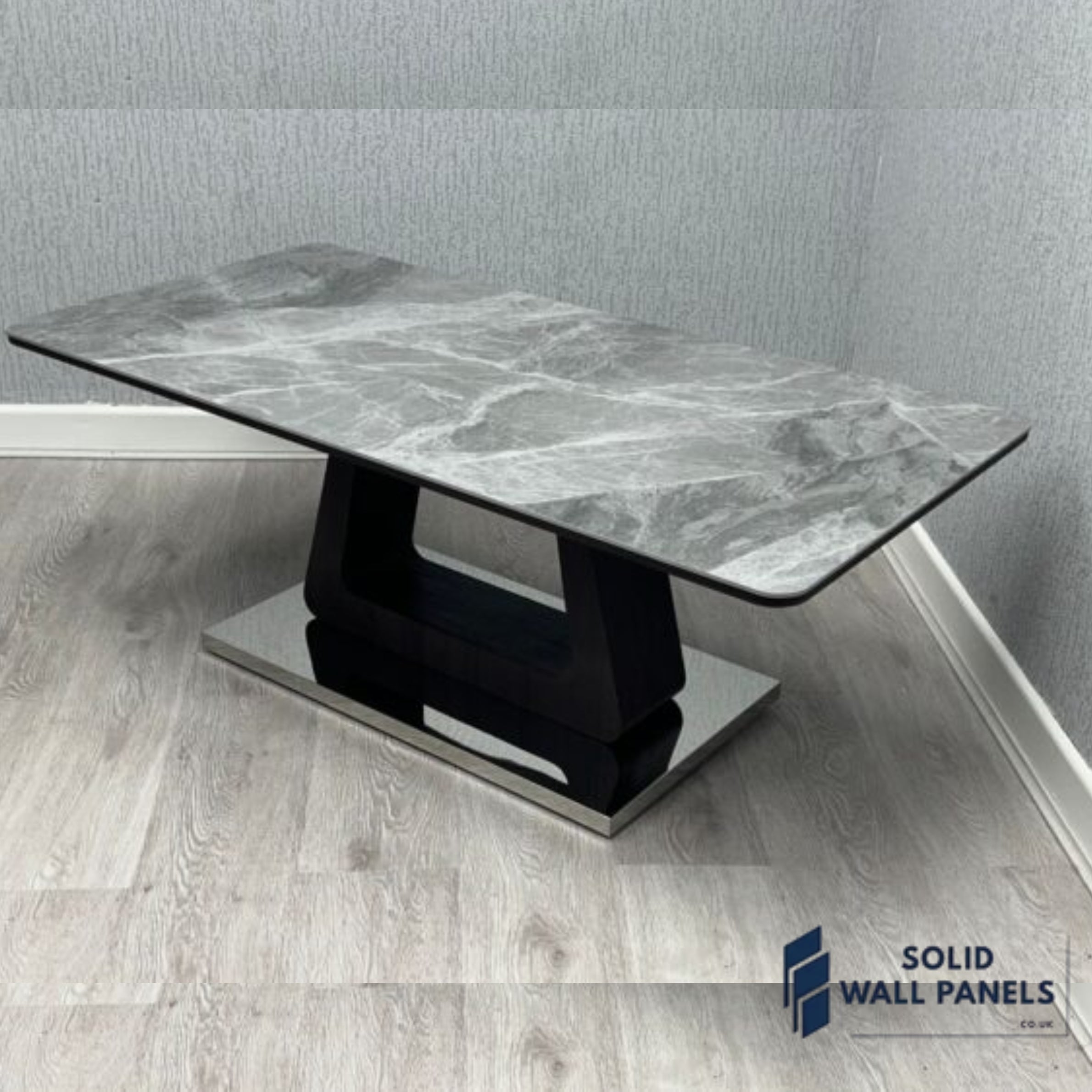 Zermatt Grey Ceramic Marble Coffee Table – Modern Luxury Living Room