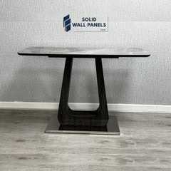 Zermatt Grey Ceramic Marble Console Table – Modern Luxury Hallway Table