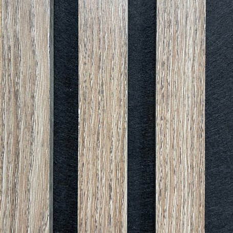 Acoustic Slatted Wall Panel - Dark Oak | Soundproofing & Stylish image 0