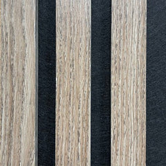 Acoustic Slatted Wall Panel - Dark Oak | Soundproofing & Stylish image 0