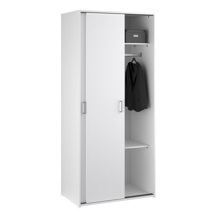 Space 2 Sliding Doors Wardrobe – Compact & Stylish Storage Solution