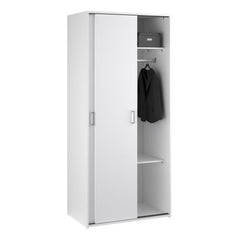 Space 2 Sliding Doors Wardrobe – Compact & Stylish Storage Solution