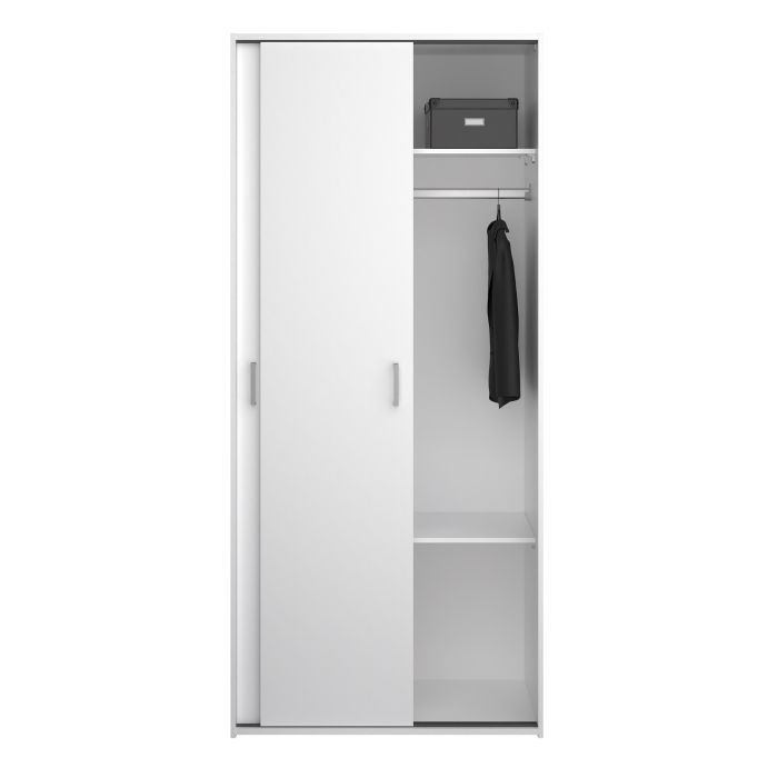 Space 2 Sliding Doors Wardrobe – Compact & Stylish Storage Solution
