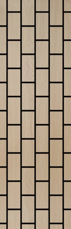 Acoustic Brick Wall Panel - Natural Oak  (60×240 cm) | Soundproofing & Fast UK Delivery