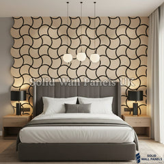 Acoustic Decorative Wall Panel – Oak Finish 61 × 61 cm (12 Pieces) | Solid Wall Panels UK